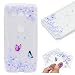 Produktbild HopMore Sony Xperia XZ2 Compact Hülle Silikon Transparent Durchsichtig Hüllen Clear Muster Design Bumper Ultra Slim Dünn Gel TPU Motiv Handyhülle Kawaii One Piece Cover Case Sony XZ2 Compact -- Schmetterling und Blume