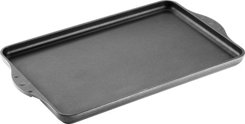 Woll 243N Titanium Nowo Guss-Grillplatte 43 x 28 cm, 2 cm hoch mit 2 eingegossenen Seitengriffen