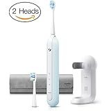 usmile U1 Cepillos de Dientes Eléctricos Sónicos Recargable Alta Potencia - Cárguelo por 3 Horas y Úselo por 6 Meses Cabezal 100% Redondeada con Estuche Portátil para Limpieza Dental Higiene Oral (azul)