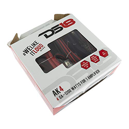 Buy DS18 AK4 Complete 4 Gauge CCA Amplifier Installation Wiring Kit
