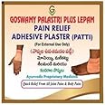 Goswamy Patti - Goswamy Palastri Plus Lepam Pain Relief Patti SMALL Size pack of 6|| pain relief