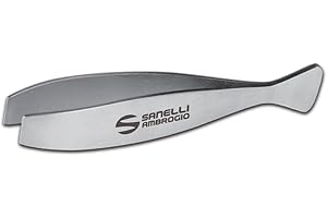 SANELLI AMBROGIO Professional Cooking - Pinza a spina di pesce in acciaio INOX 18/10, colore: Argento