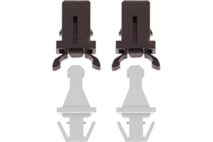 PRINT IT UK Juego de pasador y pestillo de repuesto para tapa de contenedor compatible con Brabantia para tapa rota, atrapa cubos de basura de repuesto de 20 L, 30 L, 40 L, 45 L, 50/60 L (paquete de 2 pares)