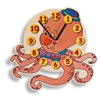 Dida - Orologio Gufo. Orologio da Parete in Legno per arredare la