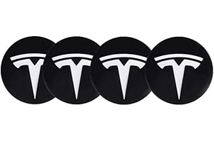 SFEG 4pcs 56MM 2.2'' Emblem Badge Sticker Wheel Hub Caps Center Cover ABS Material (fit T silver logo)