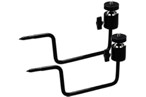 scosao Caccia Fotocamera Supporto Montaggio Sull'albero, Staffa di Montaggio ​in Acciaio con Ruota di 360 Gradi per Fototrappola, Batterie Solari, Visione Notturna