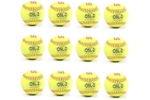 BARNETT OSL-2 Balle de compétition Softball, 12'', Jaune, 1 douzaine