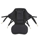 Non-skid bottom cushion. Adjustable back straps or side straps for appropriate position.