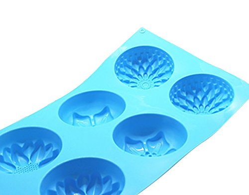 e2o Home Seife Formen Silikon 6 verschiedene Blumen Formen für selbstgemachten Seife - 5