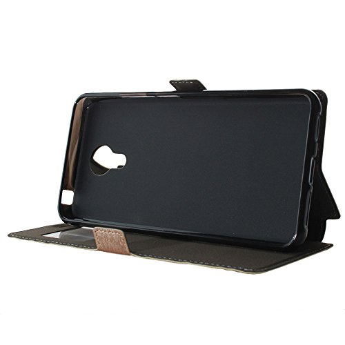 BeCool® – Handy Schutzhülle im Bookstyle mit Standfunktion für Acer Liquid Z6 Plus, mit S-View Fenster, durch das Sie alle Mitteilungen sehen können. Golden - 4