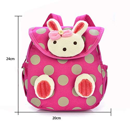Cisixin Sac à Dos Petits Enfants - Motif Animé de Lapin Sac d'école Toile Maternelle Enfant