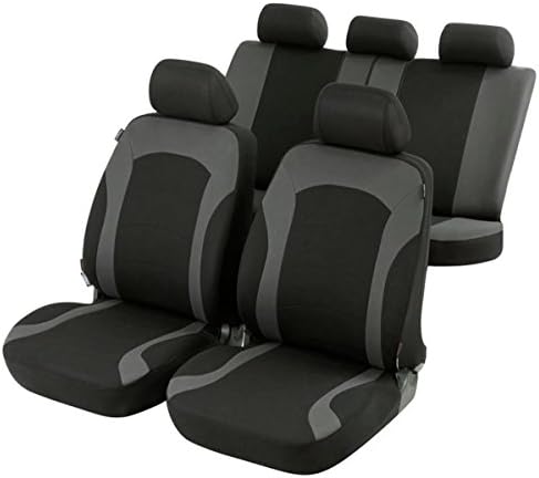 Timon 64508, Car seat covers, protective covers, Complete set, black, grey