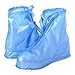 Produktbild Hoxin Wiederverwendbare Regenschuhe Cover, wasserdichte Protector Stiefel (Blau, L)