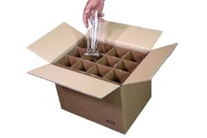 Simba Paper Design 10 Scatole 12 Bicchieri Alti Max cm 29 Cartone 2 Onde Trasloco+Spedizione …