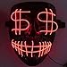 Produktbild MINGH Neue leuchtende Linie Halloween-Maske Fluoreszierende Tanzstrahlmaske Blut Horror Horror LED leuchtende Maske