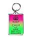 Produktbild KEEP CALM AND LOVE BAY CITY ROLLERS KEYCHAIN SCHLÜSSELANHÄNGER
