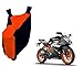 Auto Pearl Premium Quality - 100% Water Proof Orange Blue Bike Body Cover With Mirror Pockets, Buckle Belt, Carry Bag For - KTM RC 390 RS.1199.00