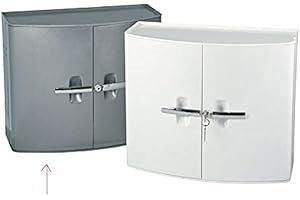 LEINA-WERKE Leina Armoire à Pharmacie Vide, Couleur : Argent