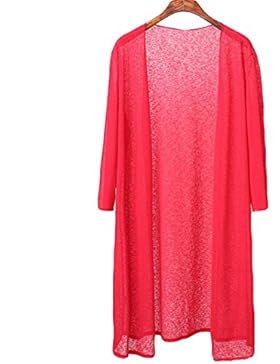 Di Grandi Dimensioni Le Donne Cardigan Estate Camicia Del Sole Giacca
