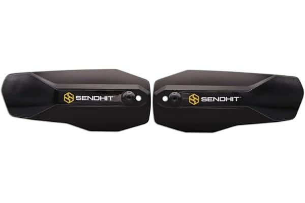 Sendhit Protège-Mains VTT Nock V2 Paire Noir Caoutchouc Bicyclette