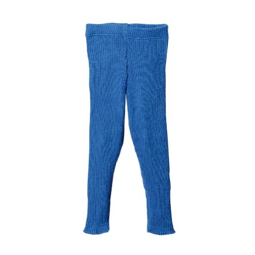 Disana Organic Merino Wool Knitted Leggings (6-12 mo, Blue)