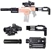 Produktbild FutureShapers Upgrade Zubehör Set: 1Pack Zielfernrohr mit Zoom(6X) + 1Pack Schalldämpfer Deko + 1Pack Adapter + 1Pack Schulterstütze mit Magazin Halter für Nerf Stryfe/Nerf Modulus/Star Wars Rogue One