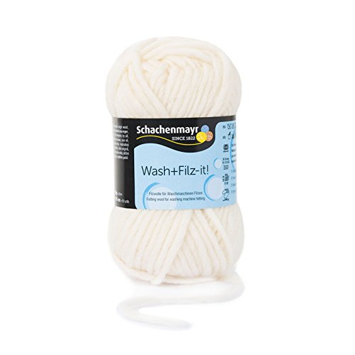 Schachenmayr 9812942-00002 Handstrickgarn, Wolle, weiß