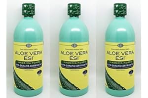 ESI Aloe Vera 1000ml Fresh Pure Juice 100% Maximum Strength - 3 Packs
