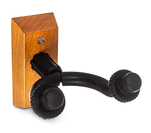 Gancho para guitarra, emperador, de madera resistente, para montar en la pared, soporte de gancho para guitarra - fácil de montar -Juego de 2 piezas