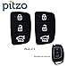 Pack of two - PITZO Replacement 3 Button Remote Rubber Keypad for Hyundai i20 New / Verna / Xcent / iGen / Sportz / Magna (New Model) Remote Flip Car Key Shell/Case/Body RS.375.00