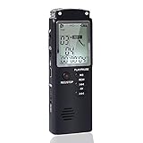 8GB Digitales Diktiergerät 1536kbps,ZOTO USB...