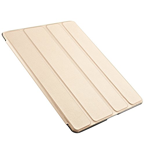 iPad Hülle, Toeoe iPad 2 3 4 Auto Aufwachen / Schlaf Funktion Schutzhülle mit Lichtdurchlässig Rückseite Abdeckung und Eingebautem Magnet für iPad 4/3/2 (Gold) - 4