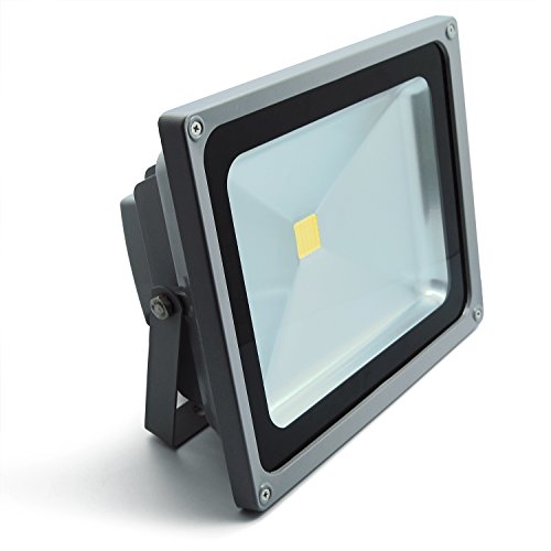 Preisvergleich Produktbild 50W Kaltweiss - LED Flutlicht Fluter Strahler Scheinwerfer Licht objektbeleuchtung ohne SchuKo Stecker SMD IP65