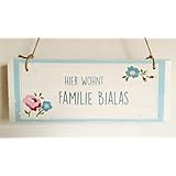 Türschild aus Holz,Glücksbrett, Türschild Familie, Holzschild, personalisiert