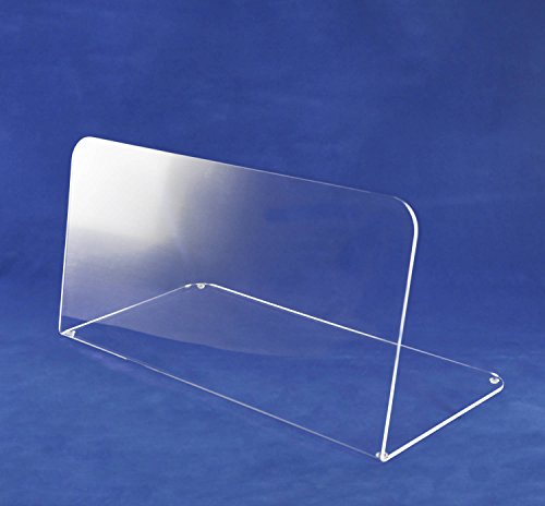 Hansen Spuckschutz Gastronomie / Thekenaufsatz / Greifschutz / Hustenschutz / Niesschutz / Hygieneschutz / Diebstahlschutz aus Acryl / Acrylglas (Plexiglas); L-Form; Größe 100 cm - 2