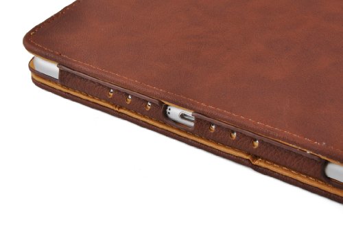JAMMYLIZARD | Hülle für [ iPad Air 5. Generation ] Ledertasche Smart Cover, BRAUN & HONIG 2. Edition - 5