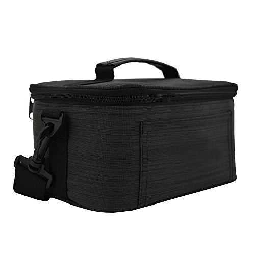 Pushingbest Leinwand Tragetasche Lagerung wasserdichte Hülle stoßfestes tasche für Samsung Gear VR VR Case VR Box VR Pro Riem 3(Black)