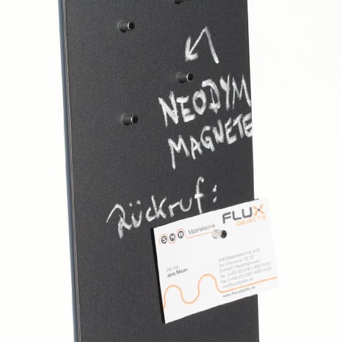 Magnet-Tafelboard, Pinnwand, Memoboard mit Tafelfolie, magnetisch, inkl. Tafelkreide und 12 Stift-Magneten - 3