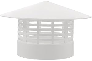 SUPVOX Chimney Cap Plastic Flue Cowl Rain Cover Vent Cap for Outdoor Roof Ventilation Durable Weather Resistant Rainproof Hat for Home Chimney Protection