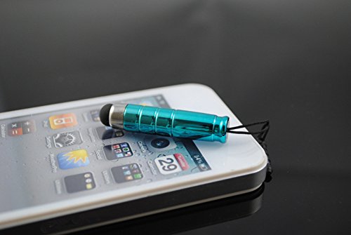 2xDemarkt Metall Stylus Stift Min Stylus Pens Touch Pen für iPhone iPad itouch Samsung HTC Stylus Pen Silber +Schwarz - 6
