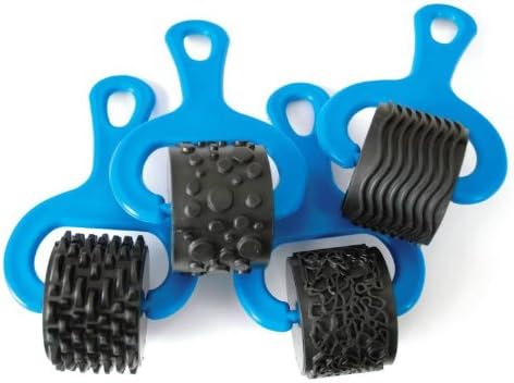 Ready2Learn 410957 Paint and Clay Heavy Duty Roller, 5" L x 1-1/2" W (Set of 4)