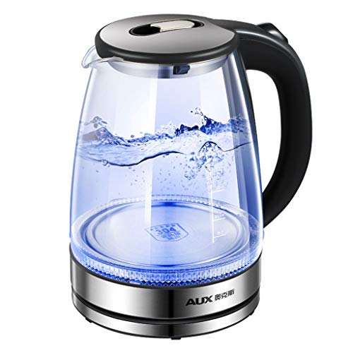 Bouilloire Verre Bouilloire lectrique Bouilloire De Mnage Automatique Extinction Isole Pot 1.7L Grande Capacit Bouilloire lectrique Gris