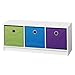 Produktbild lounge-zone Funktionales Regal Aufbewahrungsregal Kinderregal Low-Board TRIXX I, weiß, 3 Fächer, Breite 105cm 7271