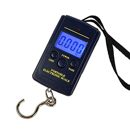 Preisvergleich Produktbild SUNDELLAO Protable Elektronische Hängewaage für einen Koffer Gepäck-Skala behandelter Reisetasche Minitaschendigitalwaage LCD-Display mit Hintergrundbeleuchtung, A01L