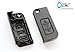 Carkey Xuvfront- Mahindra 3 Button Black Flipkey Front Replacement Key Shell RS.183.00