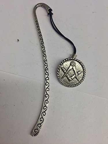 Masonic Coin PP-G25 Pattern bookmark with cord 3D English pewter charm