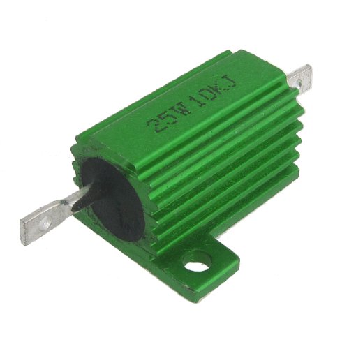 Preisvergleich Produktbild sourcingmap® Grüner Aluminium Gehäuse Wirewound Widerstand 25W 10K Ohm 5% Ixuuz