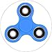 Produktbild Tortenaufleger Fidget Spinner blau / 20 cm Ø