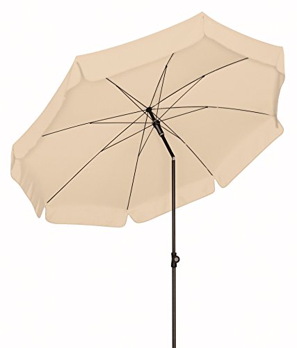 Absolut wetterfester Gartenschirm Sun Line III 250 von Doppler mit UV-Schutz 50 Plus, Farbe natur