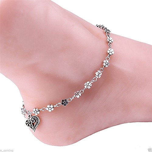 Merssavo Damen Fußkettchen Boho Knöchel-Armband Strand Fußkettchen Schmuck